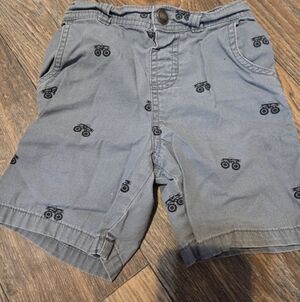 3T Garanimals Gray Shorts Truck Pattern